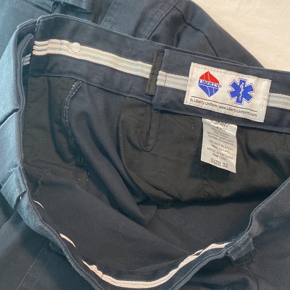Liberty EMS Uniform Cargo 630M Men's Twill Trousers - Waist 32 - Navy - Unhemmed - Picture 8 of 10